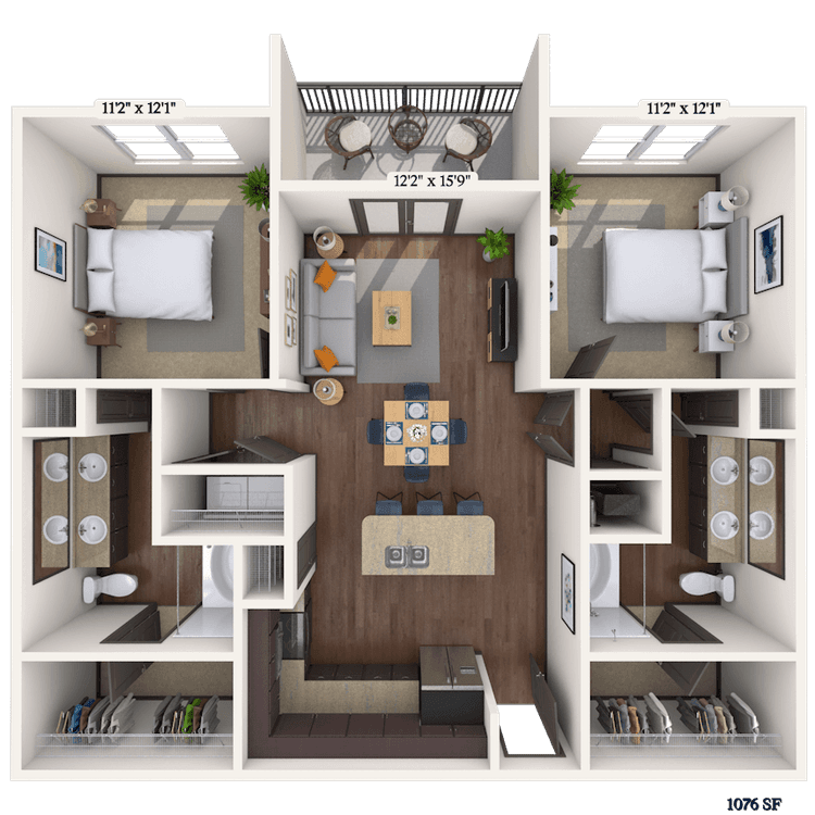 Floorplan image of unit 4315