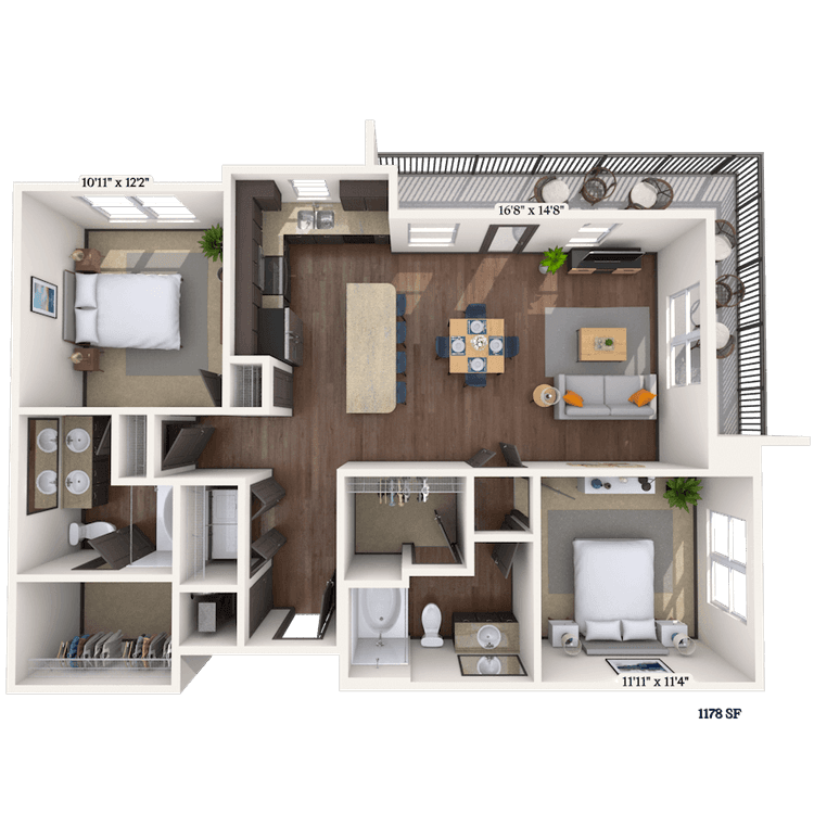 Floorplan image of unit 5317
