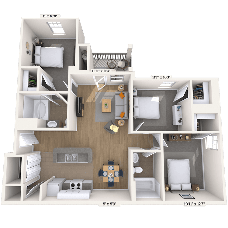 Floorplan image of unit 2828101