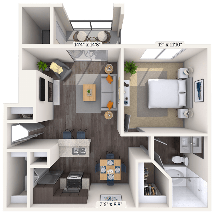 Floorplan image of unit 010136