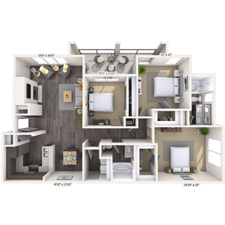 Floorplan image of unit 010321