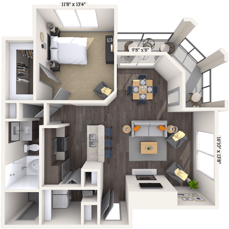 Floorplan image of unit 011128