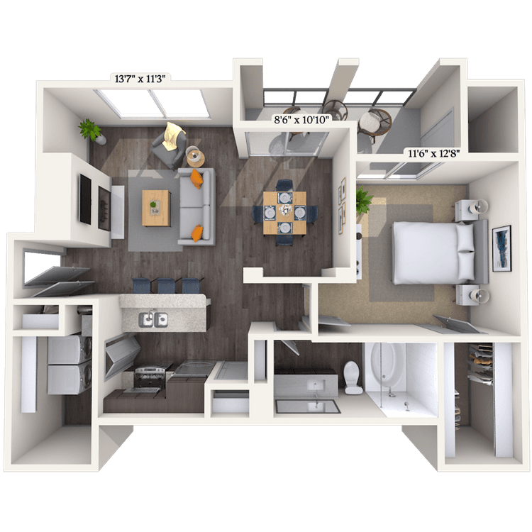 Floorplan image of unit 011332