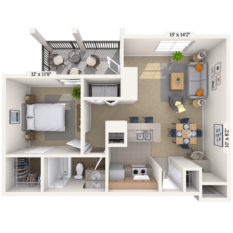 Floorplan image of unit 12108