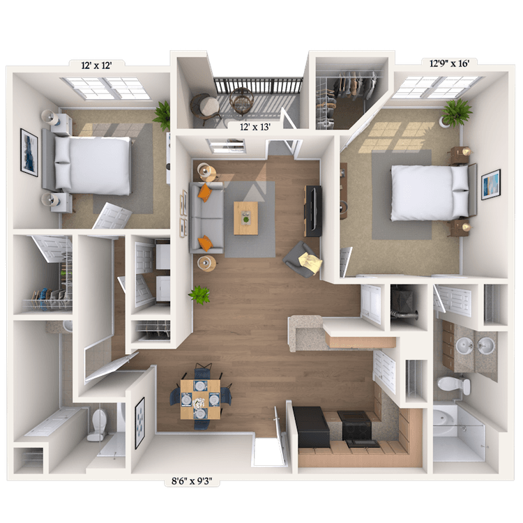 Floorplan image of unit 0303101