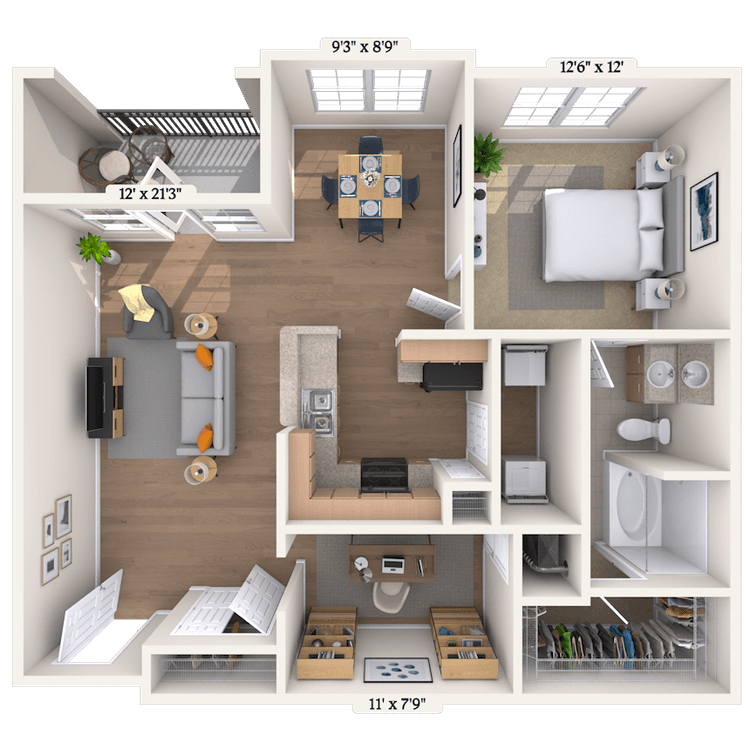 Floorplan image of unit 0404302