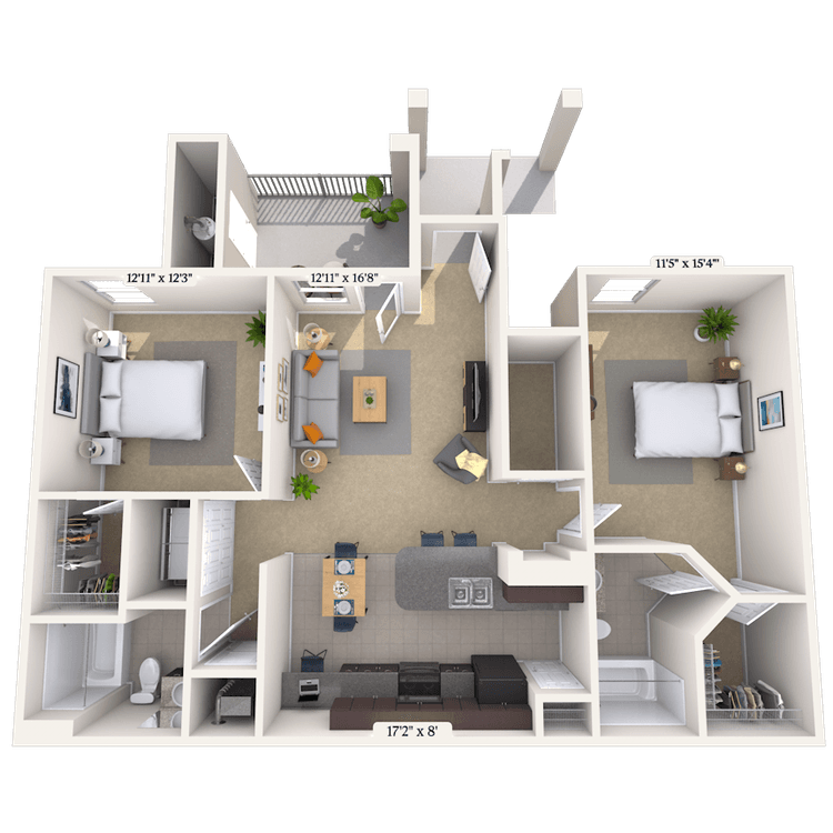 Floorplan image of unit 0707102