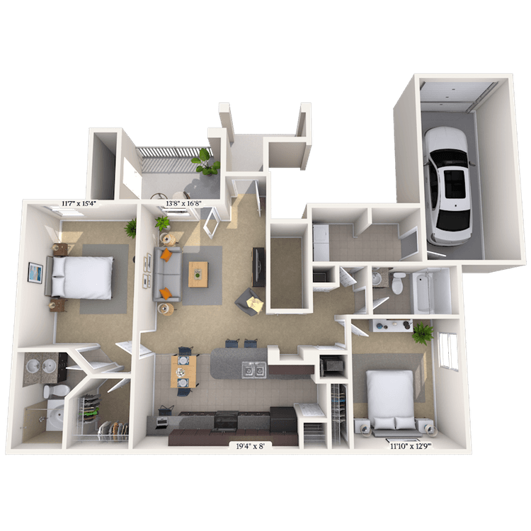 Floorplan image of unit 1010107