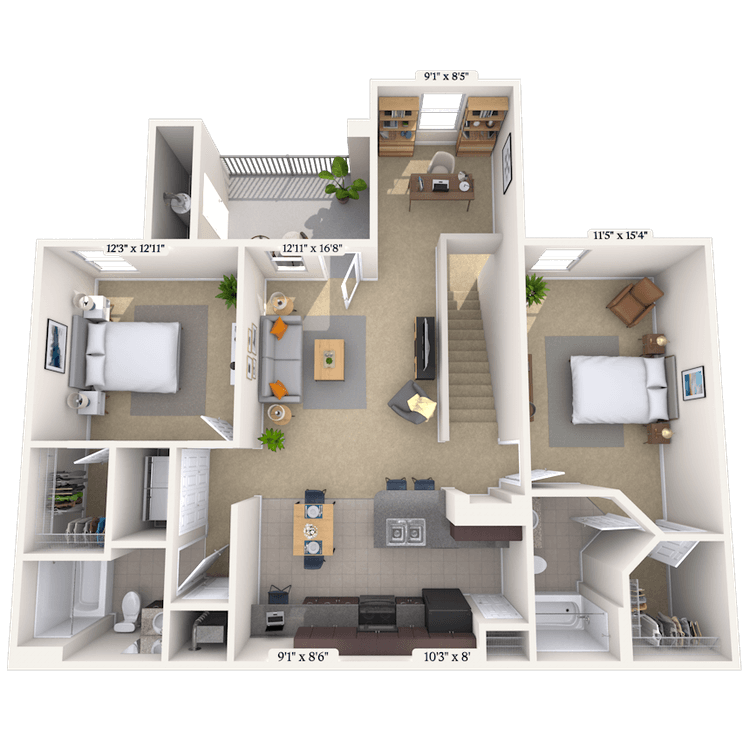 Floorplan image of unit 1616204
