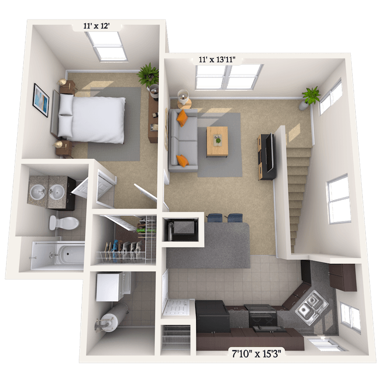 Floorplan image of unit 1616207