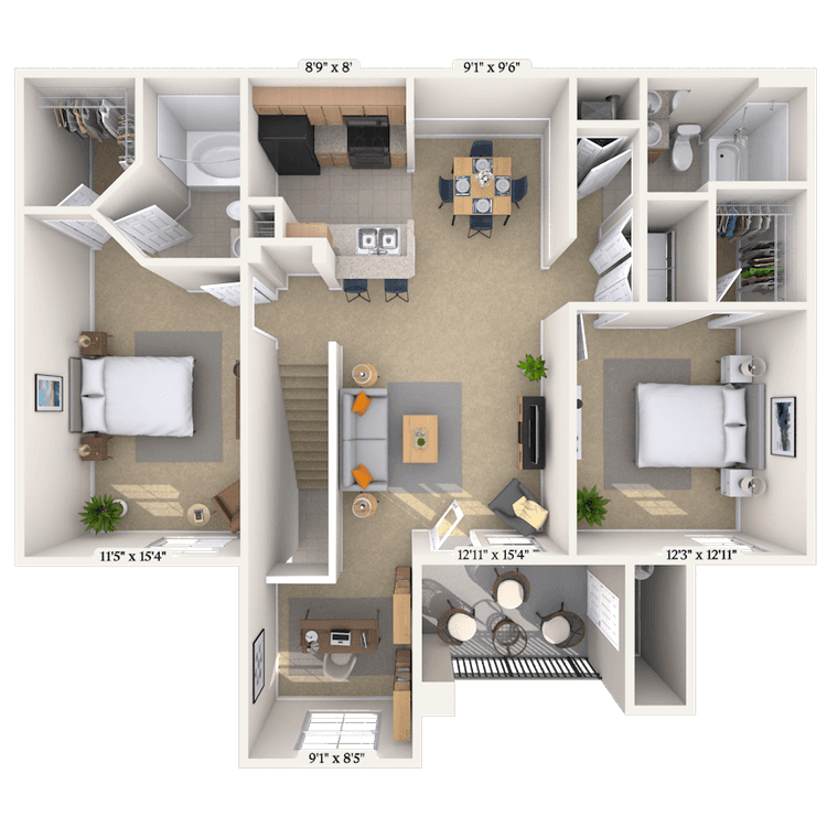 Floorplan image of unit 0121202