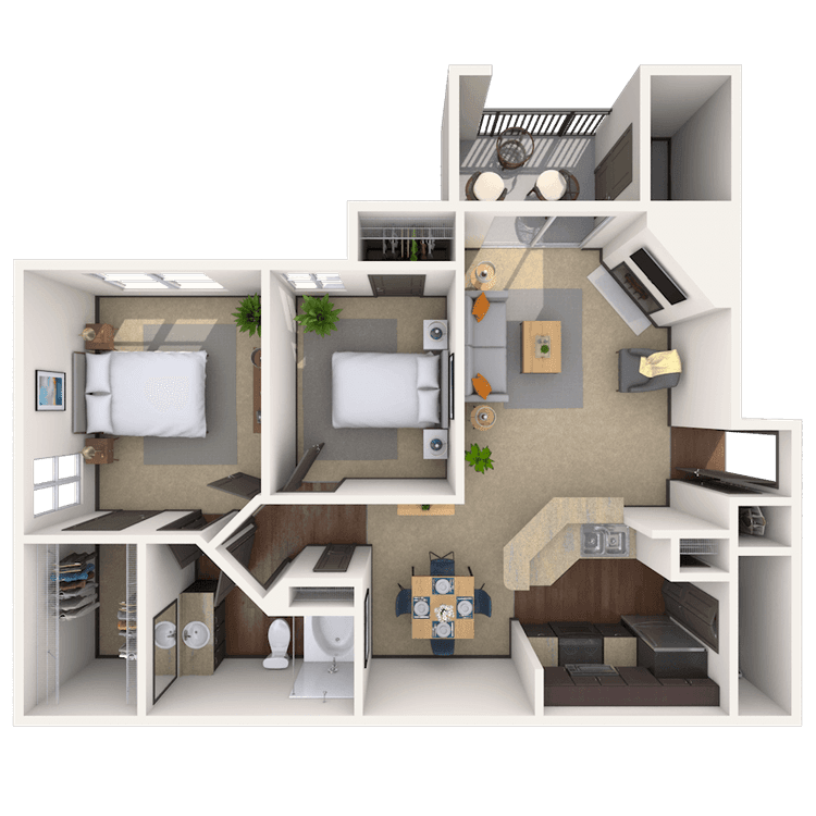 Floorplan image of unit 101037