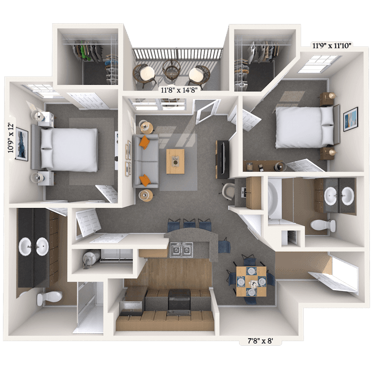 Floorplan image of unit 05524