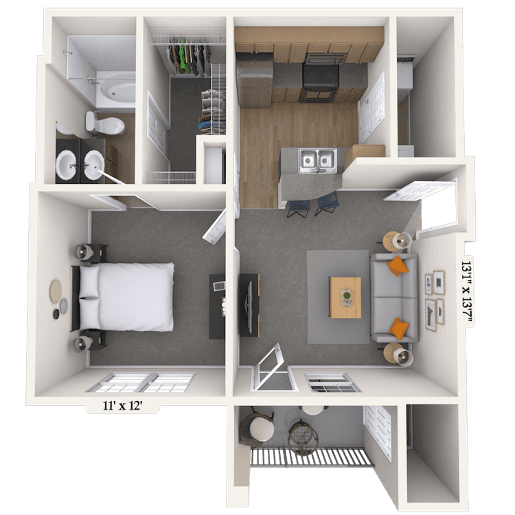 Floorplan image of unit 08825