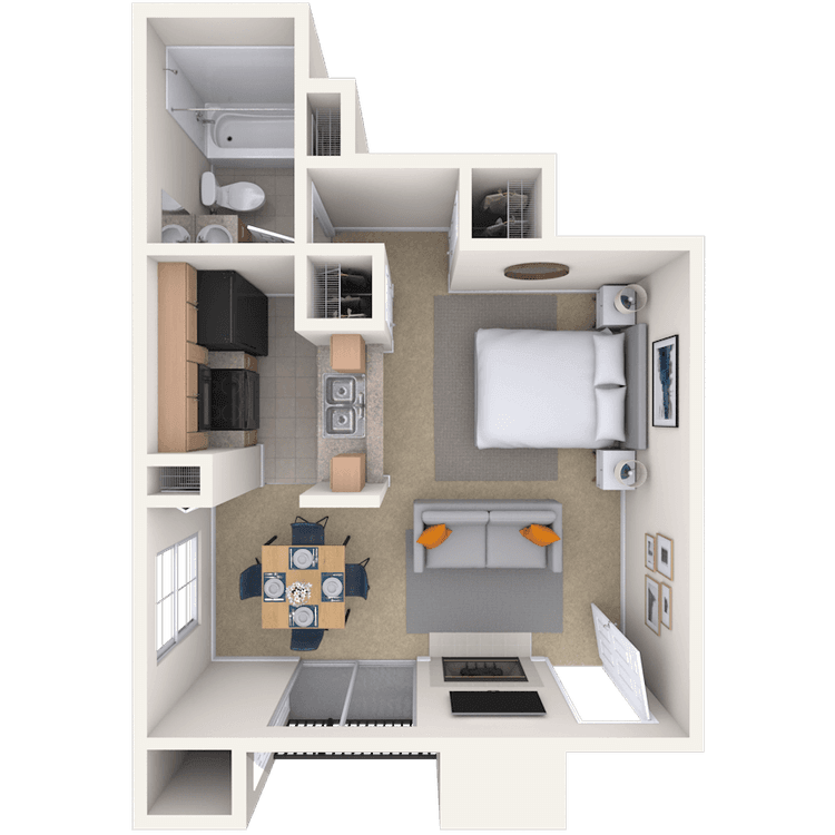 Floorplan image of unit 013102