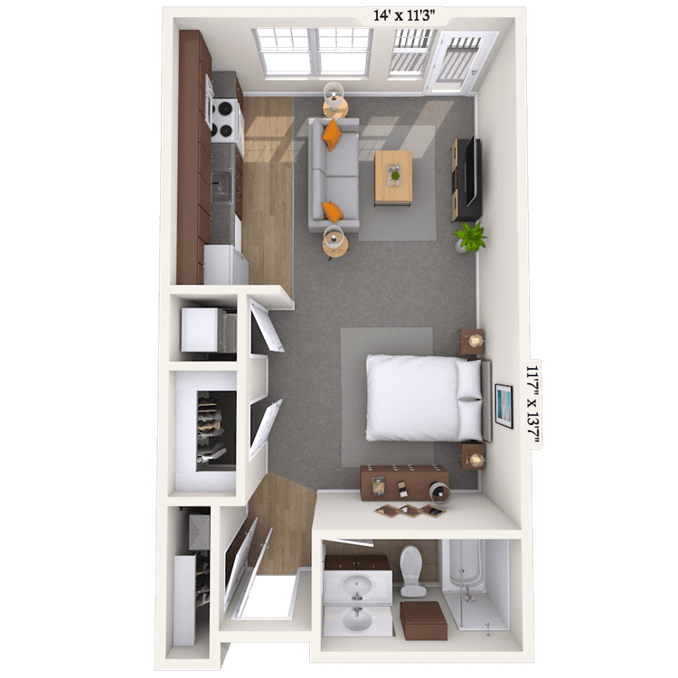 Floorplan image of unit 014339