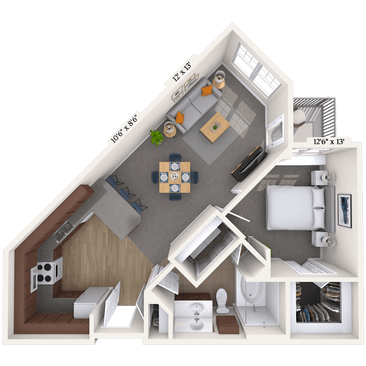 Floorplan image of unit 014137