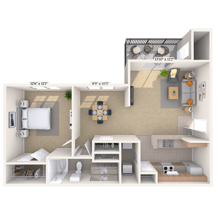 Floorplan image of unit 011227