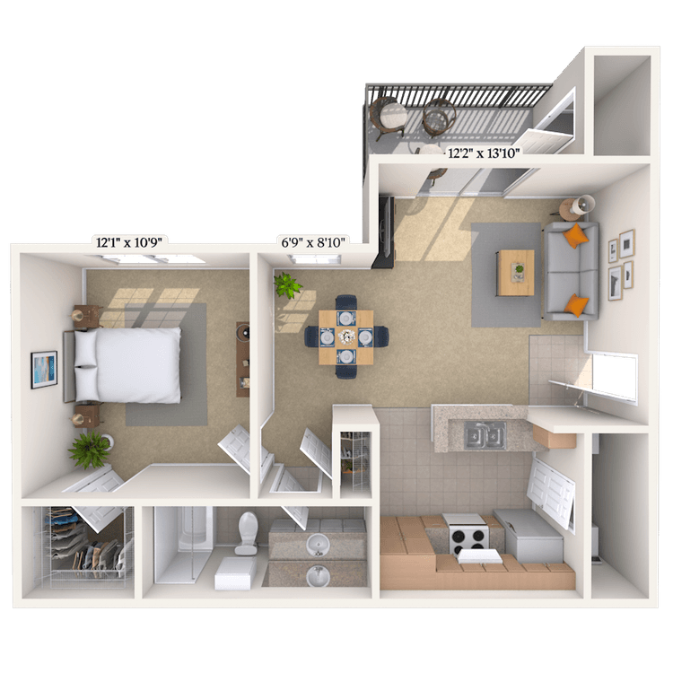 Floorplan image of unit 011322