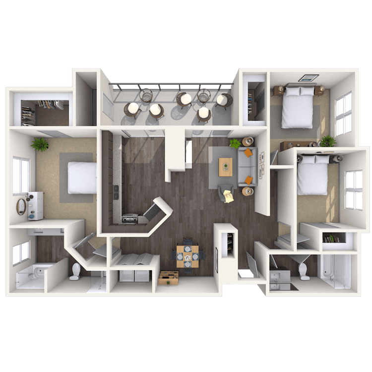 Floorplan image of unit 101037