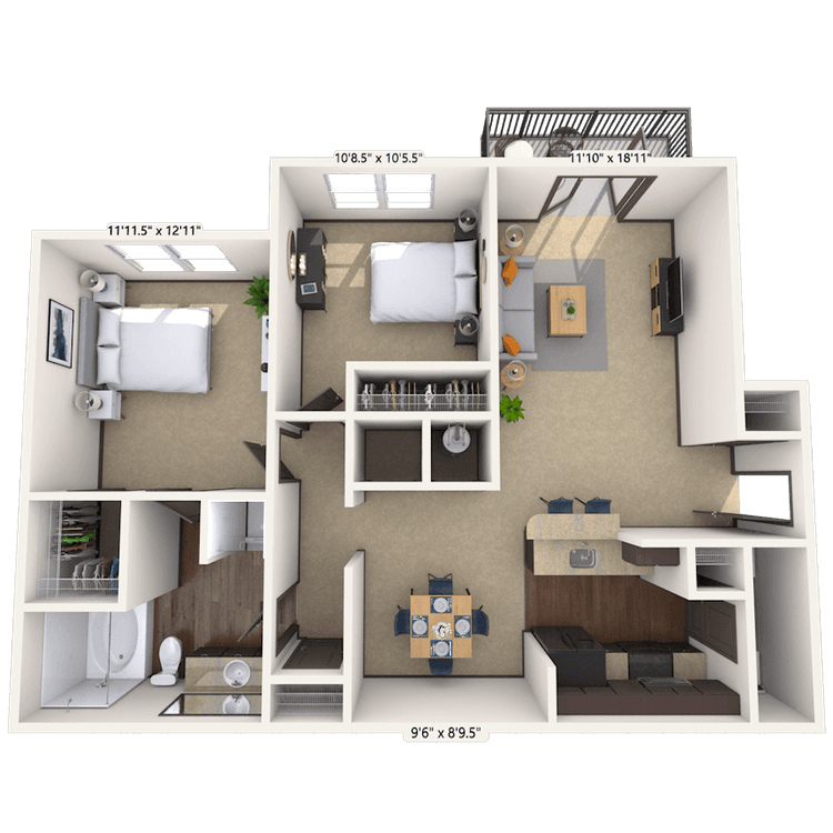 Floorplan image of unit 1212115