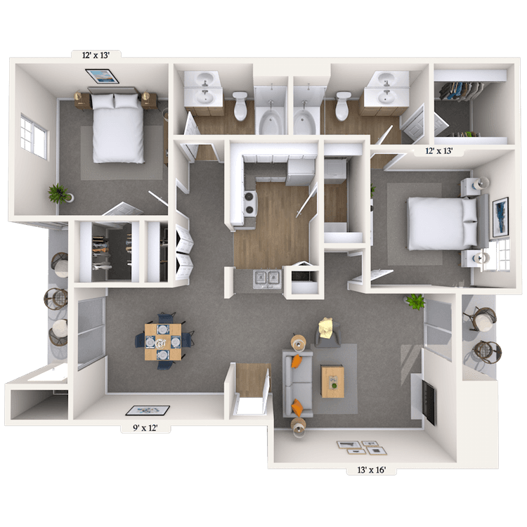 Floorplan image of unit 070702