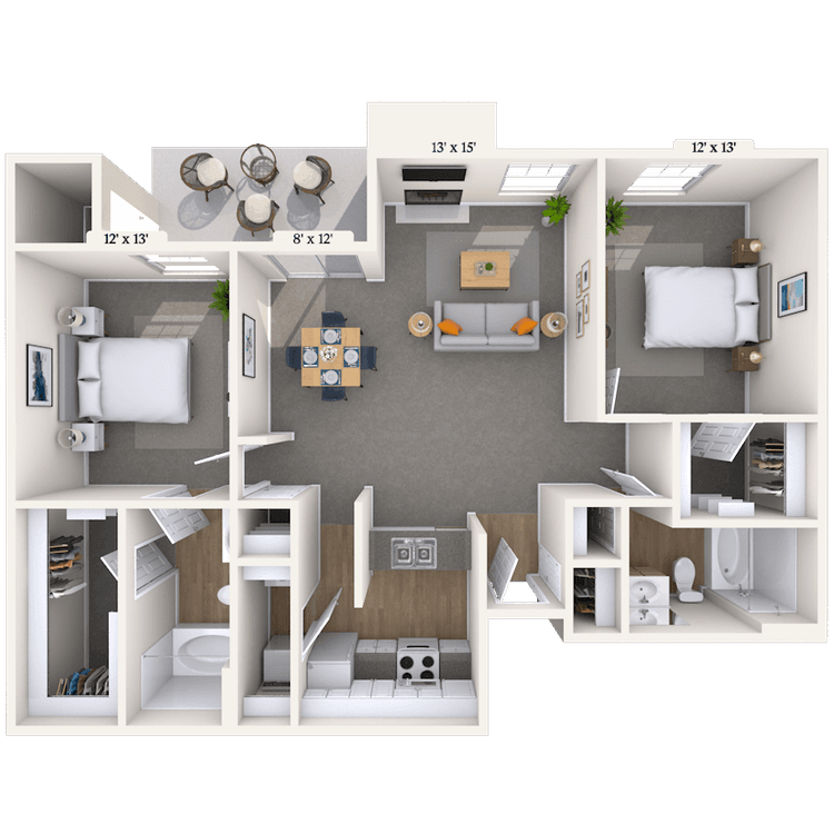 Floorplan image of unit 141406