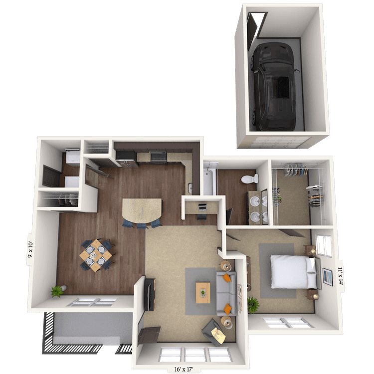 Floorplan image of unit 04416