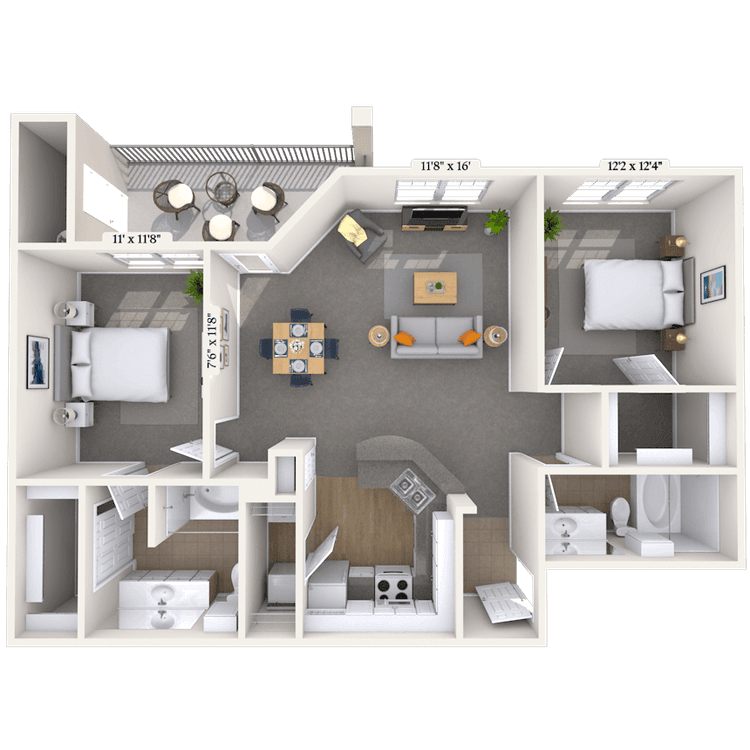 Floorplan image of unit 282825