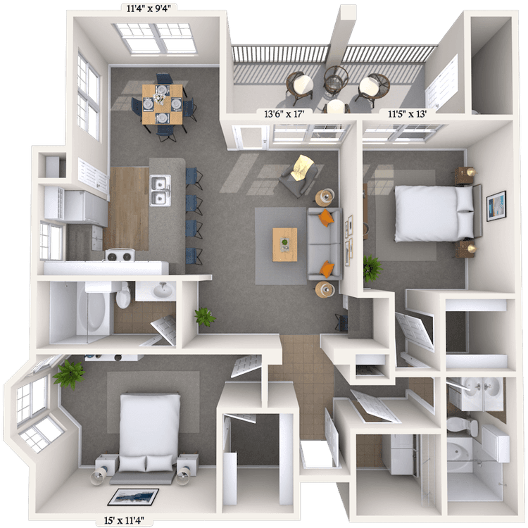 Floorplan image of unit 272716