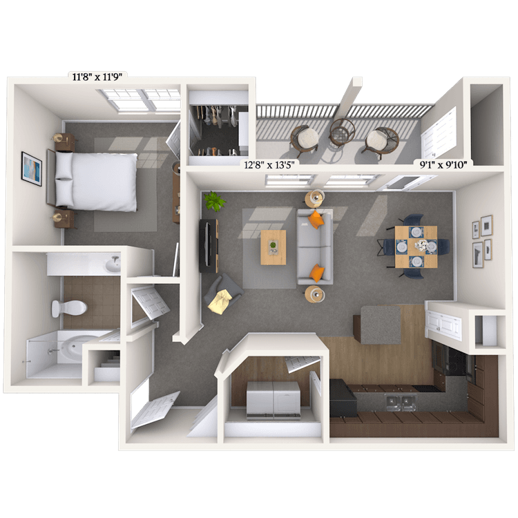 Floorplan image of unit 131325
