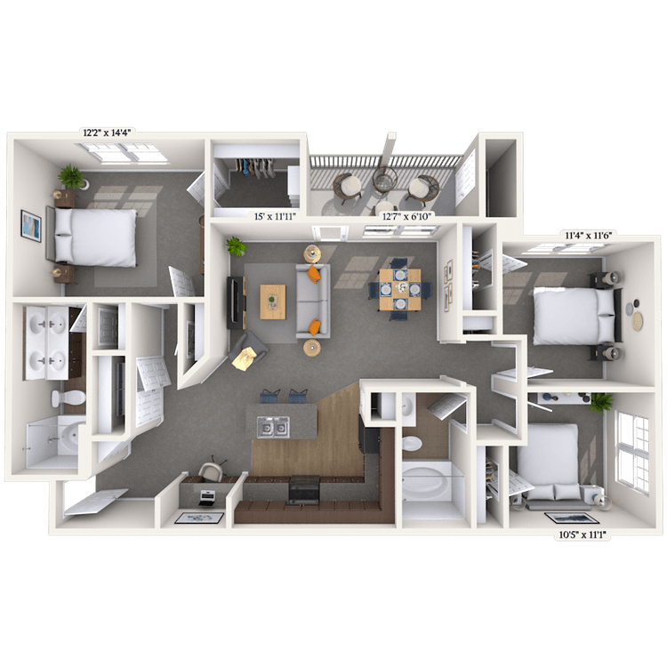 Floorplan image of unit 040422
