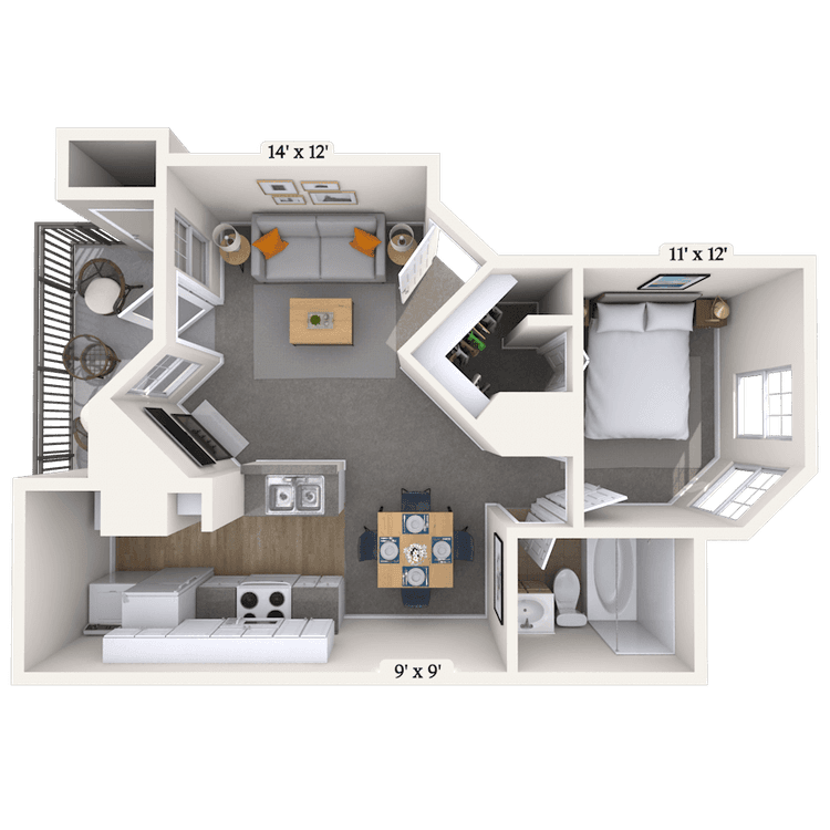 Floorplan image of unit 02181