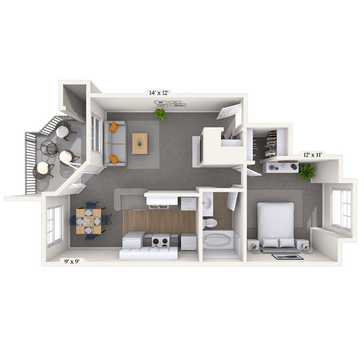 Floorplan image of unit 011233D