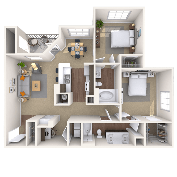 Floorplan image of unit 08307