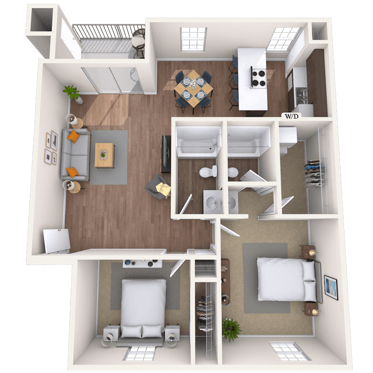 Floorplan image of unit 161606