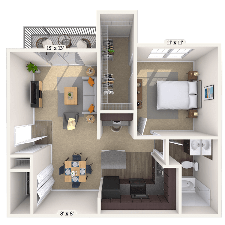 Floorplan image of unit 06638