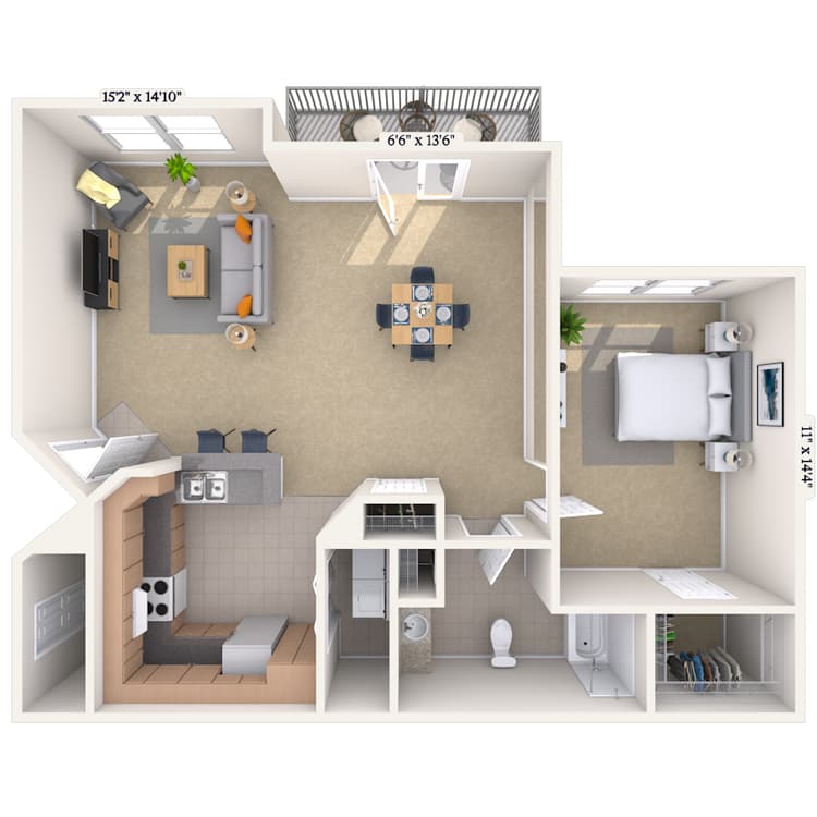 Floorplan image of unit 07731