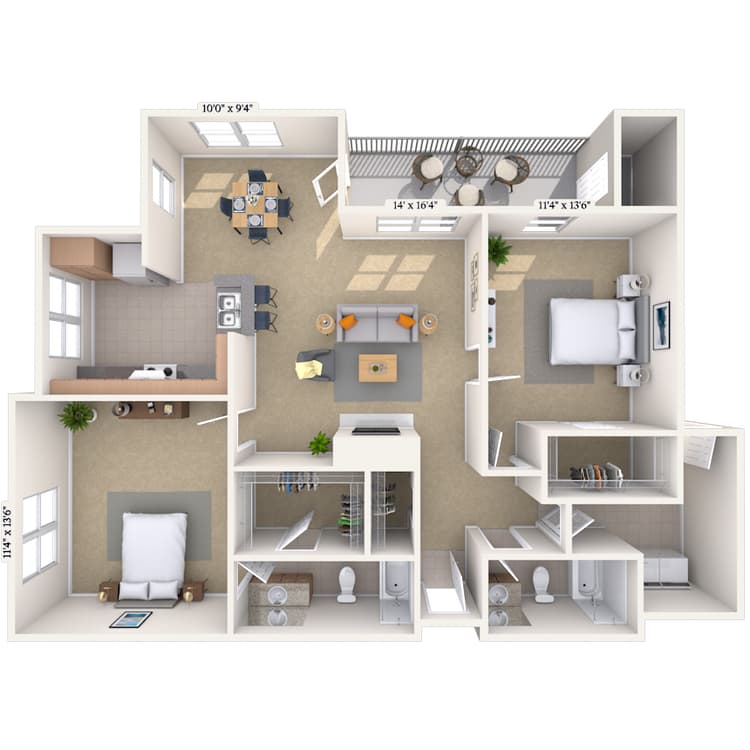 Floorplan image of unit 08822