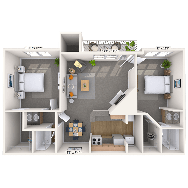 Floorplan image of unit 131313