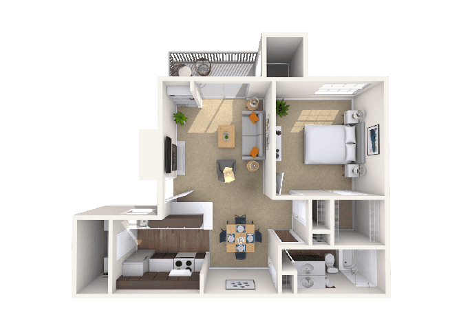 Floorplan image of unit 030307