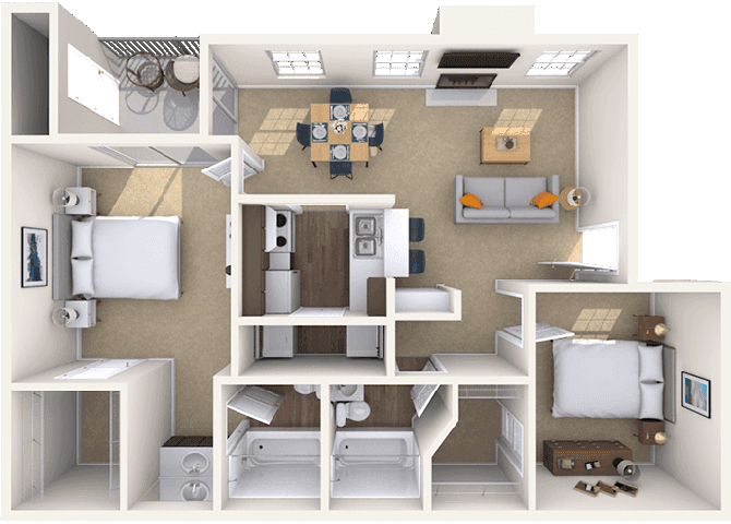 Floorplan image of unit 060607