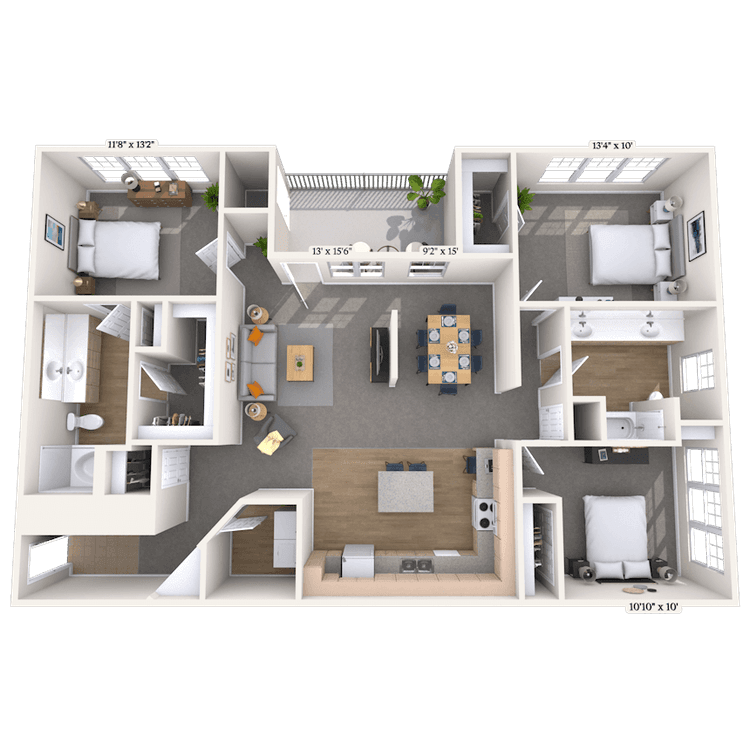 Floorplan image of unit 08828