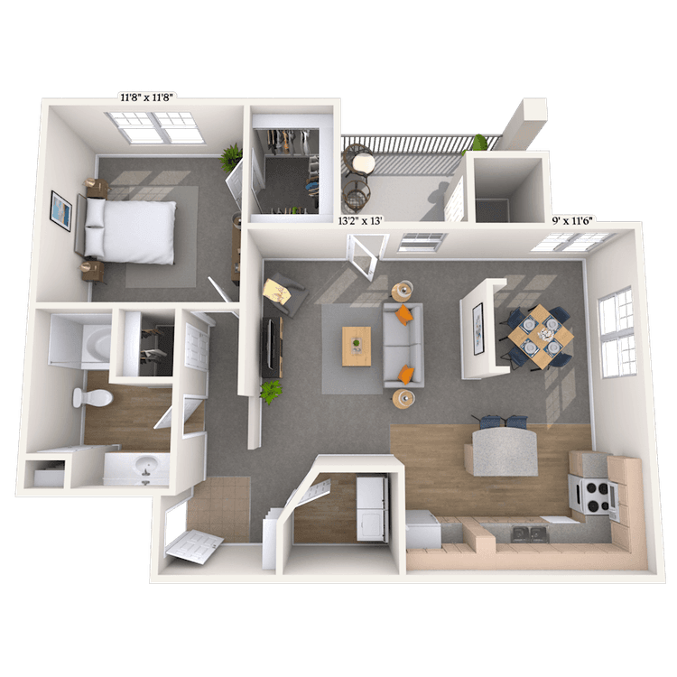 Floorplan image of unit 141432