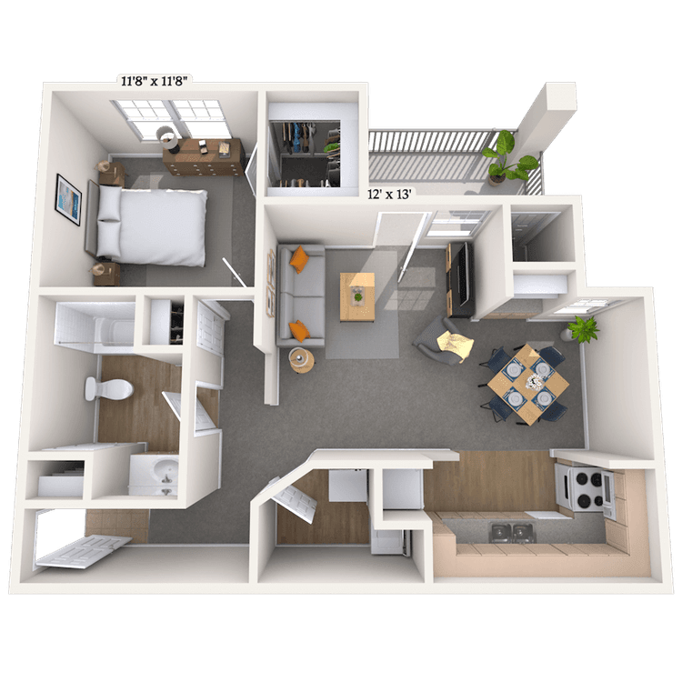 Floorplan image of unit 151518