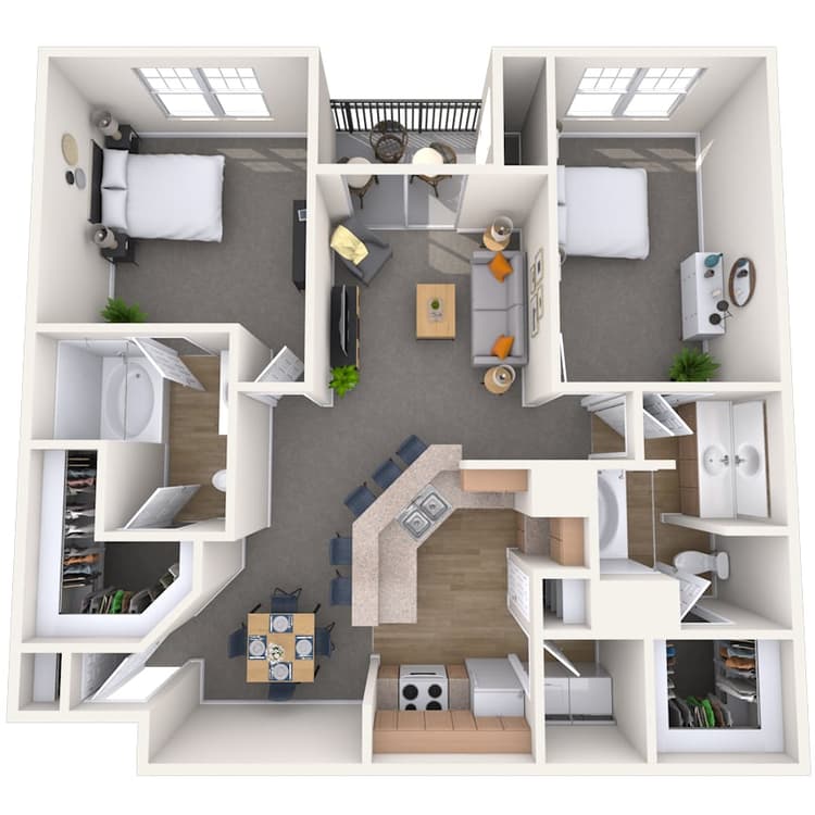 Floorplan image of unit 01124