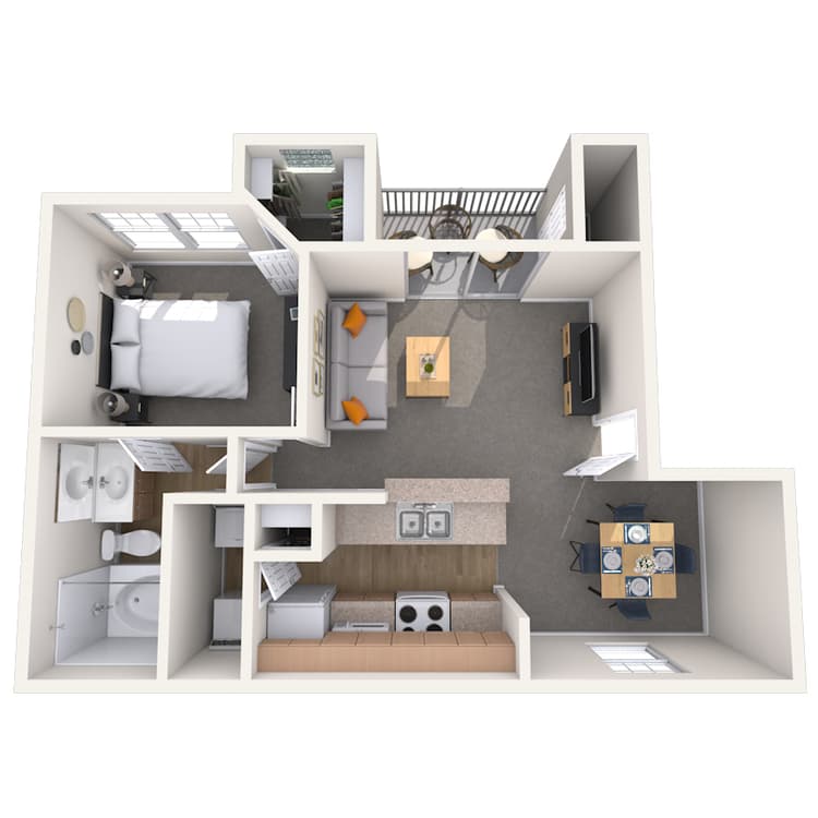 Floorplan image of unit 01235