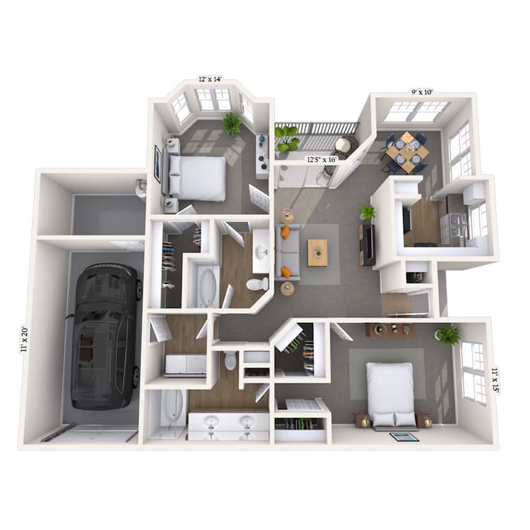 Floorplan image of unit 003310