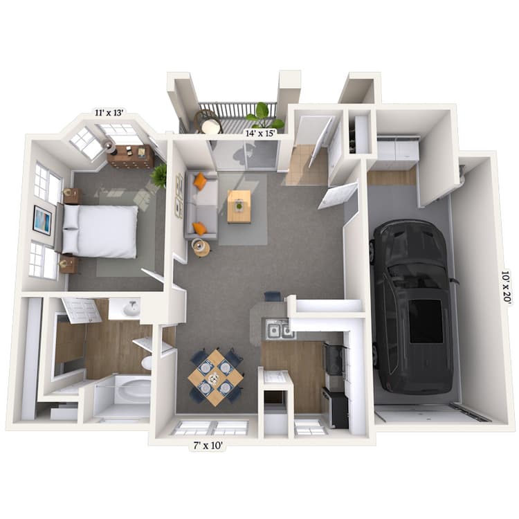 Floorplan image of unit 003314