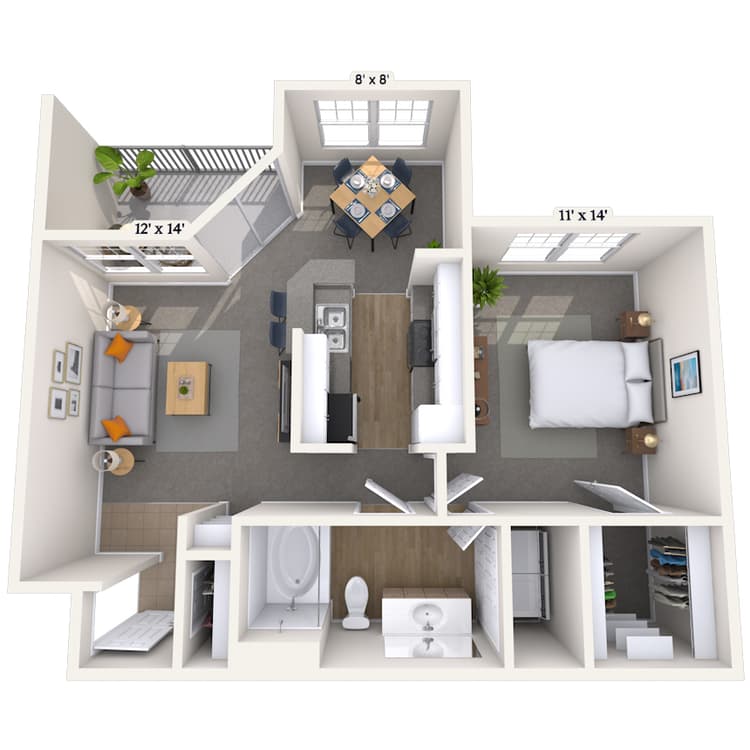 Floorplan image of unit 005525